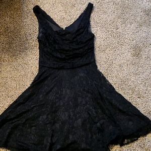 Black lace dress